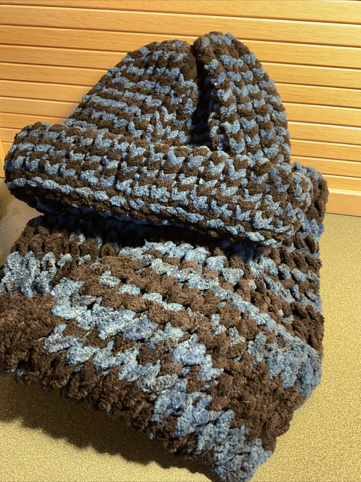 Handmade Knitted Beanie And Scarf