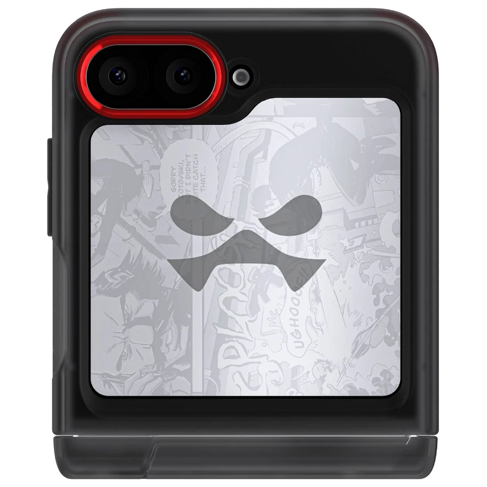 Z Flip 6 Case Clear Phone Cover with Stand and Hinge Protection | Ghostek COVERT - Image 4 of 4