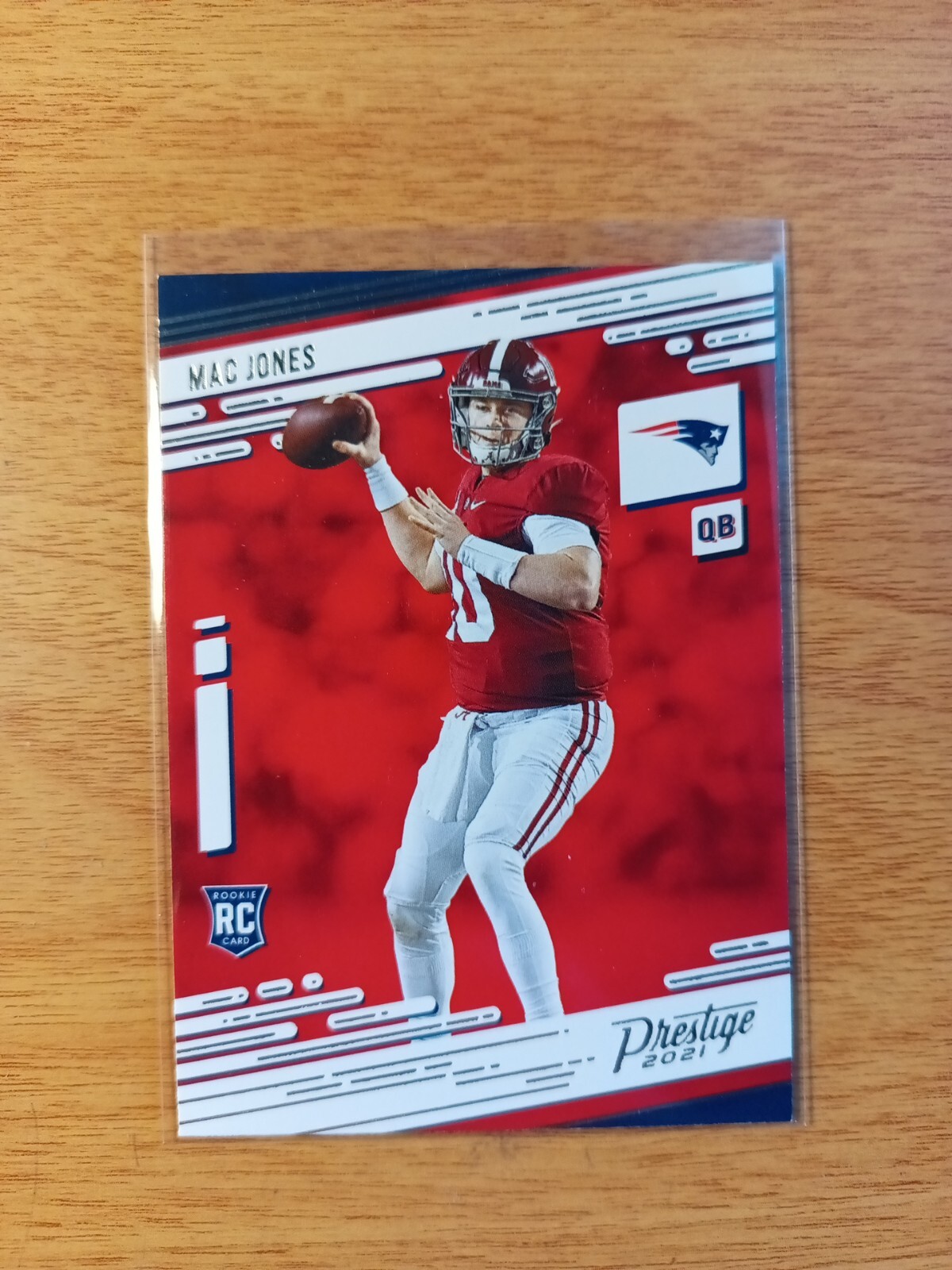 MAC JONES 2021 PANINI PRESTIGE ROOKIE FOOTBALL CARD-#205-PATRIOTS 🏈🔥