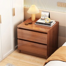 Wooden Bedroom Bedside Cabinet Compact Furniture Storage Night Stand Side Table