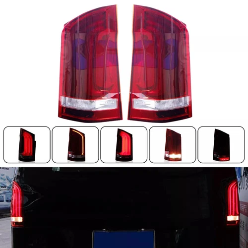 2x LED Dynamic Rear Tail Light Brake Lamps For Mercedes Benz Vito W447 2015-2022 - Picture 4 of 15