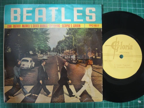 (2124) RARE Malaysia 7" Picture sleeve EP THE BEATLES "Come Together" Abbey road