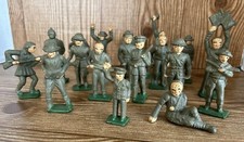 Vintage Barclay Cast Iron 3  Military Figures Lot of 18