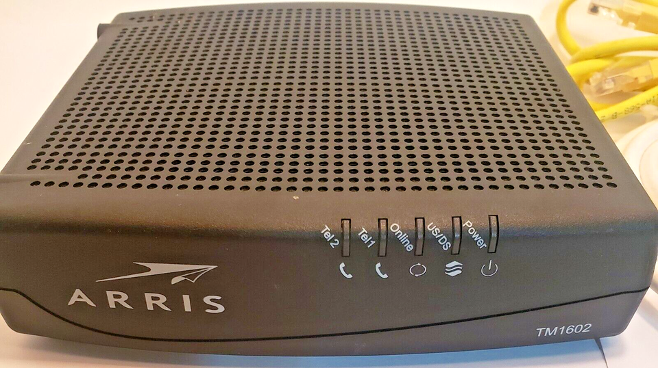 ARRIS Touchstone Telephony DOCSIS 3.0 Cable Modem Model TM1602A TM1602