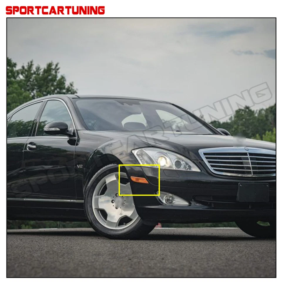 2x LED Front Bumper Side Marker Light For 2007-2009 Mercedes Benz W221 S550 S600 Foto 3 de 4