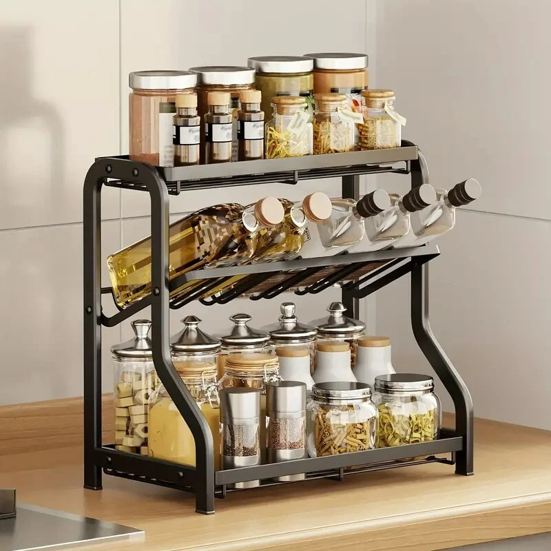Spice Rack Organizer Countertop Holder, 3-Tier Standing Large Seasoning Cabinet
Opens in a new windo