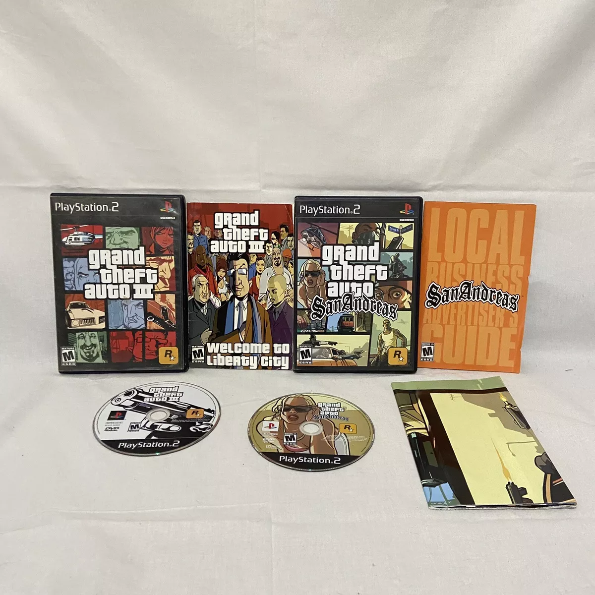 Grand Theft Auto: San Andreas - PlayStation 2 MANUAL INCLUDED + POSTER