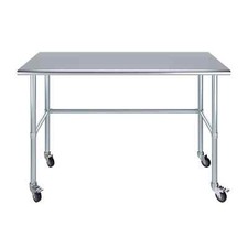 Heavy-Duty 36"x24" Stainless Steel Prep & Work Table, NSF Commercial Kitchen