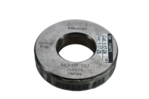 Mitutoyo 177-287 Steel Setting Ring .800 Diameter .80003