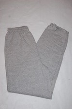 Mens Sweat Pants HEATHER GRAY Elastic at Ankles HANES No Pockets SIZE S M L