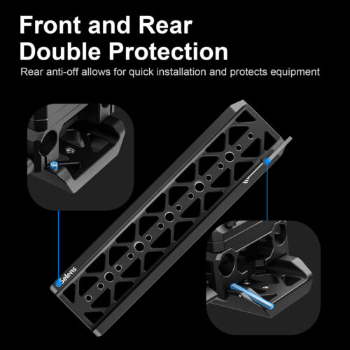 10" Dovetail Plate Bottom Tripod Mount Baseplate For Arri Standard Camera Cage - Picture 5 of 14