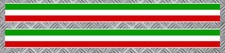  2 BANDES TRICOLORE ITALIE POUR FIAT 500 VESPA AUTOCOLLANT STICKER 55cm BA156.