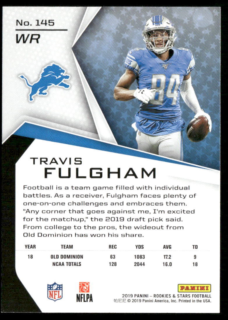PANINI NFLカード CONTENDERS OPTIC PRIZM TRAVIS FULGHAM DETROIT LIONS 09/10 #165 送料無料 中古 IT2 PANINI NFLカード CONTENDERS OPTIC PRIZM DAVID BLOUGH DETROIT