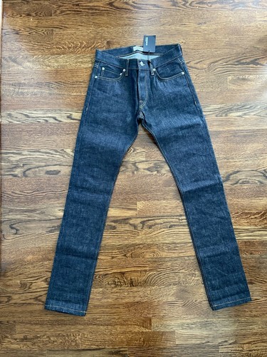 Slim Fit Denim Jeans, Raw Indigo, Size 