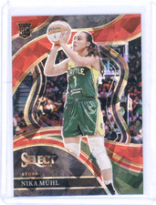 2024 Panini Select WNBA NIKA MUHL Courtside RED ICE PRIZM Storm RC #221