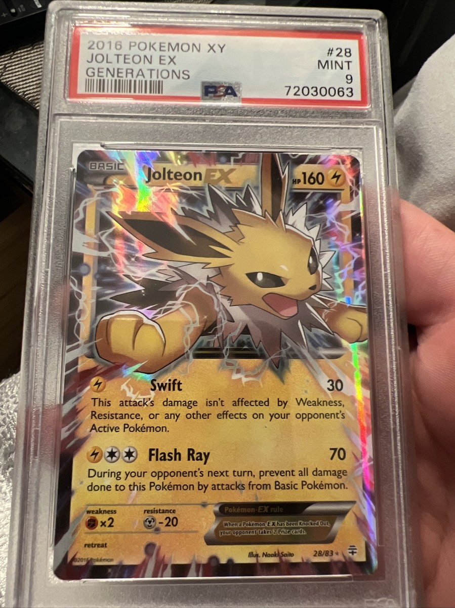 Pokemon Jolteon EX - 28/83 - Ultra Rare XY 2016 P.M. Pokemon Jolteon EX - 28/83 - Ultra Rare XY 2016 P.M.