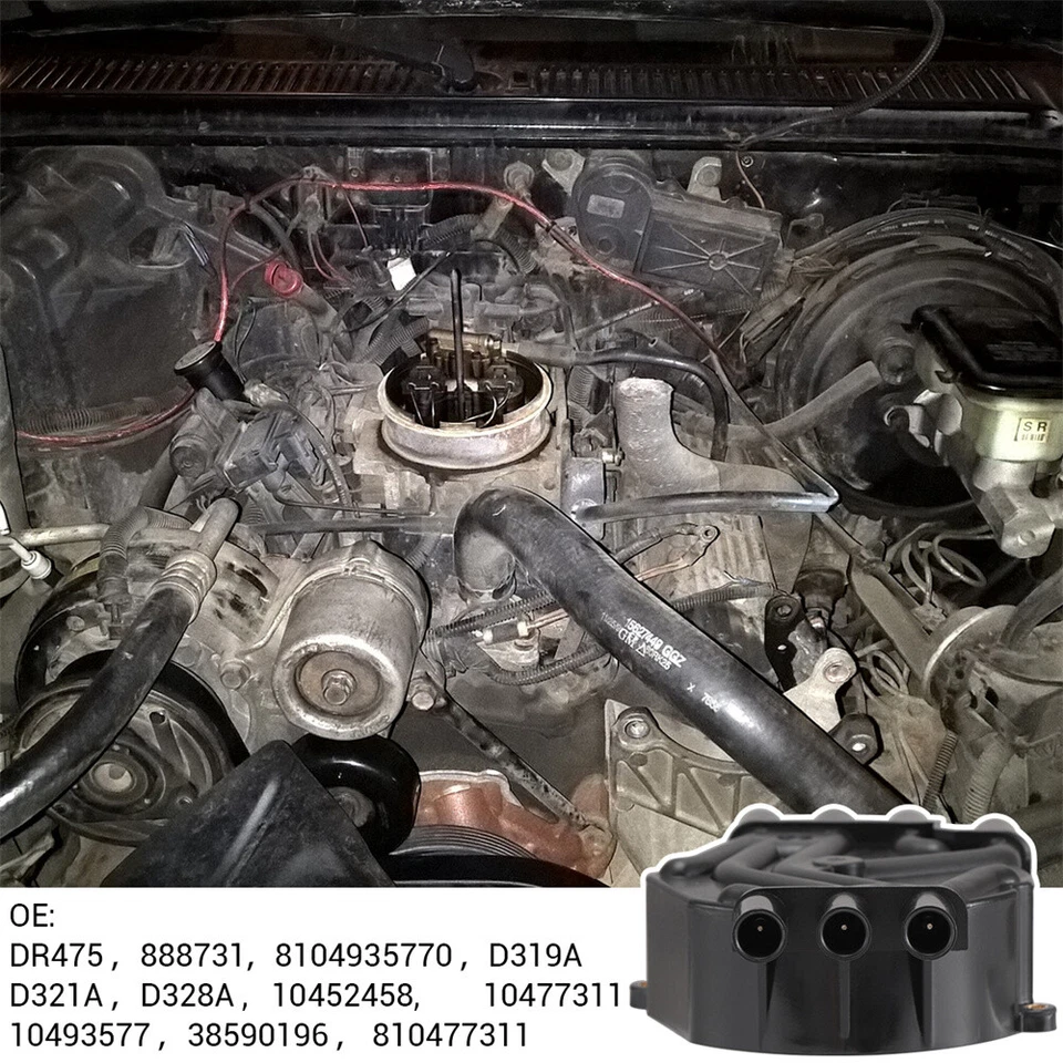 Ignition Distributor Cap & Rotor Kit for Chevy Cadillac GMC V6 4.3L DR475 New - Image 4 of 4