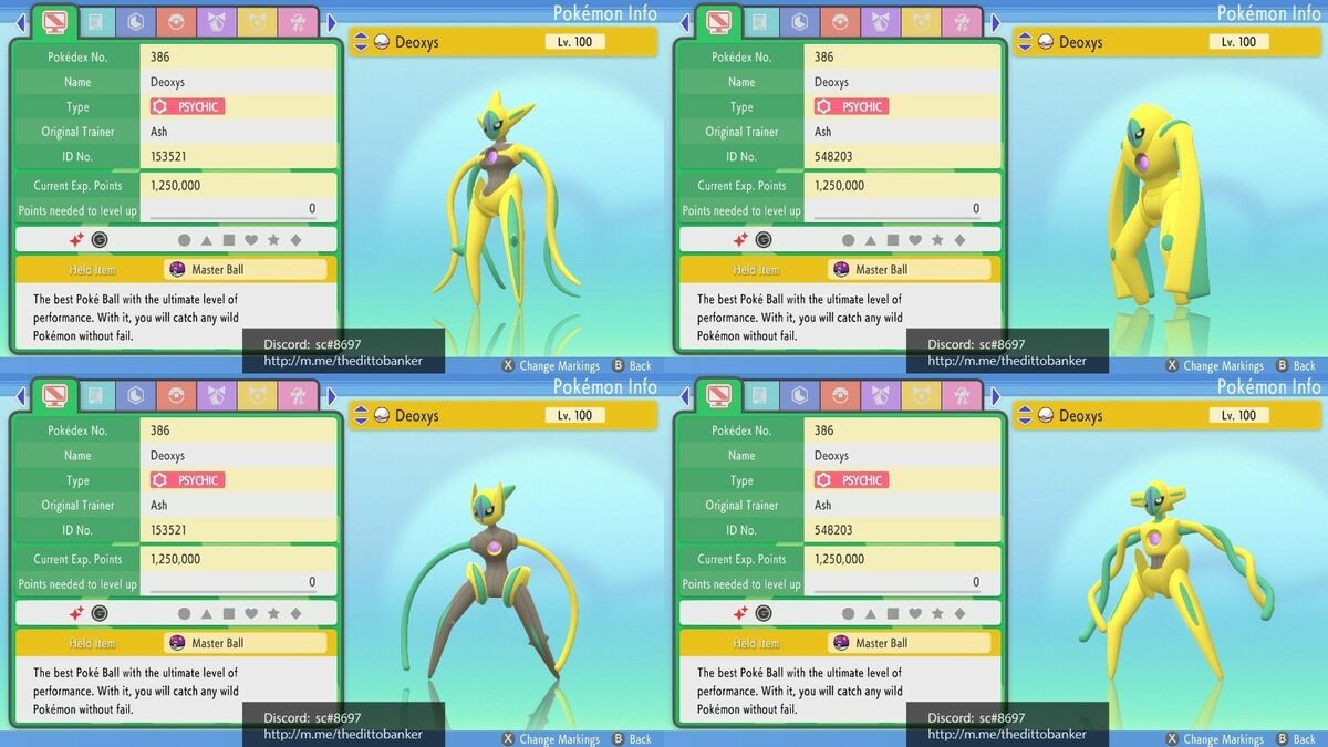 ✨ SHINY ✨ DEOXYS LEVEL 1 6IV Pokemon Brilliant Diamond Shining Pearl FAST  TRADE