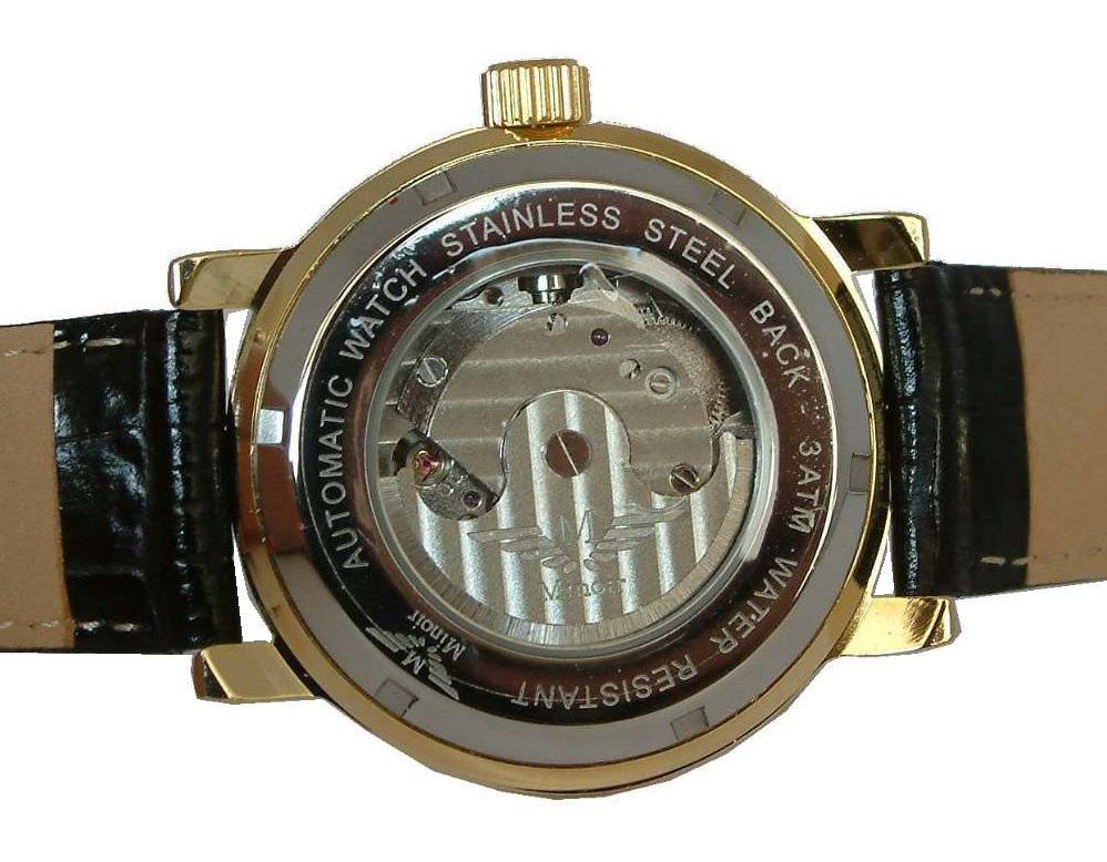 Minoir Uhren Automatikuhr Modell Mistral gold/schwarz Ø 40mm