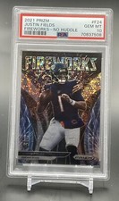 2021 Prizm - Justin Fields Fireworks No Huddle Psa 10