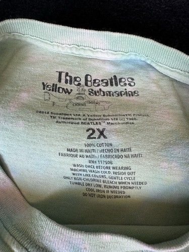 The Beatles Yellow Submarine Tie Dye T-Shirt XXL Mehrfarbig - Bild 3 von 6