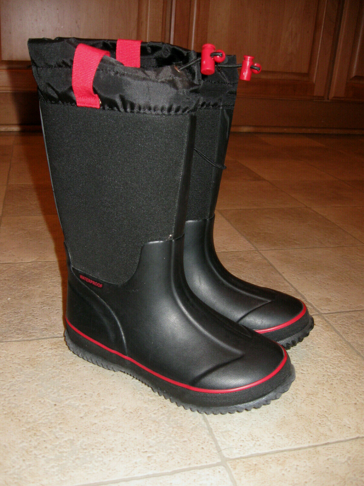 13 Neoprene Waterproof Boots Red 