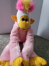 Kipp Brothers Mohawk Monkey Pink Plush Stuffed Animal Sweat Band