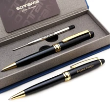 Luxury Personalized Engraved Roller Ballpen Refillable Pen Custom Gift Men Women