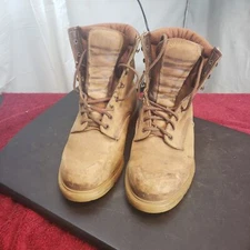 Red Wing Factor Mens Brown High Boot Size 9.5D Lined Made In USA