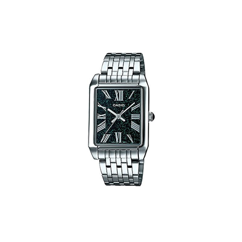 Orologio CASIO MTP-TW101D-1AVDF Uomo acciaio cassa rettangolare numeri  romani | eBay