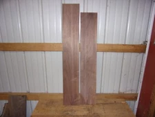 2 PC WALNUT LUMBER WOOD KILN DRIED BOARDS LOT 2135V 1" THICK FLAT CLEAR