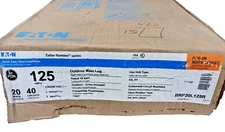 NEW EATON 125 AMP OUTDOOR MAIN LUG LOADCENTER 20 SPACES 40 CIRCUITS BRP20L125R