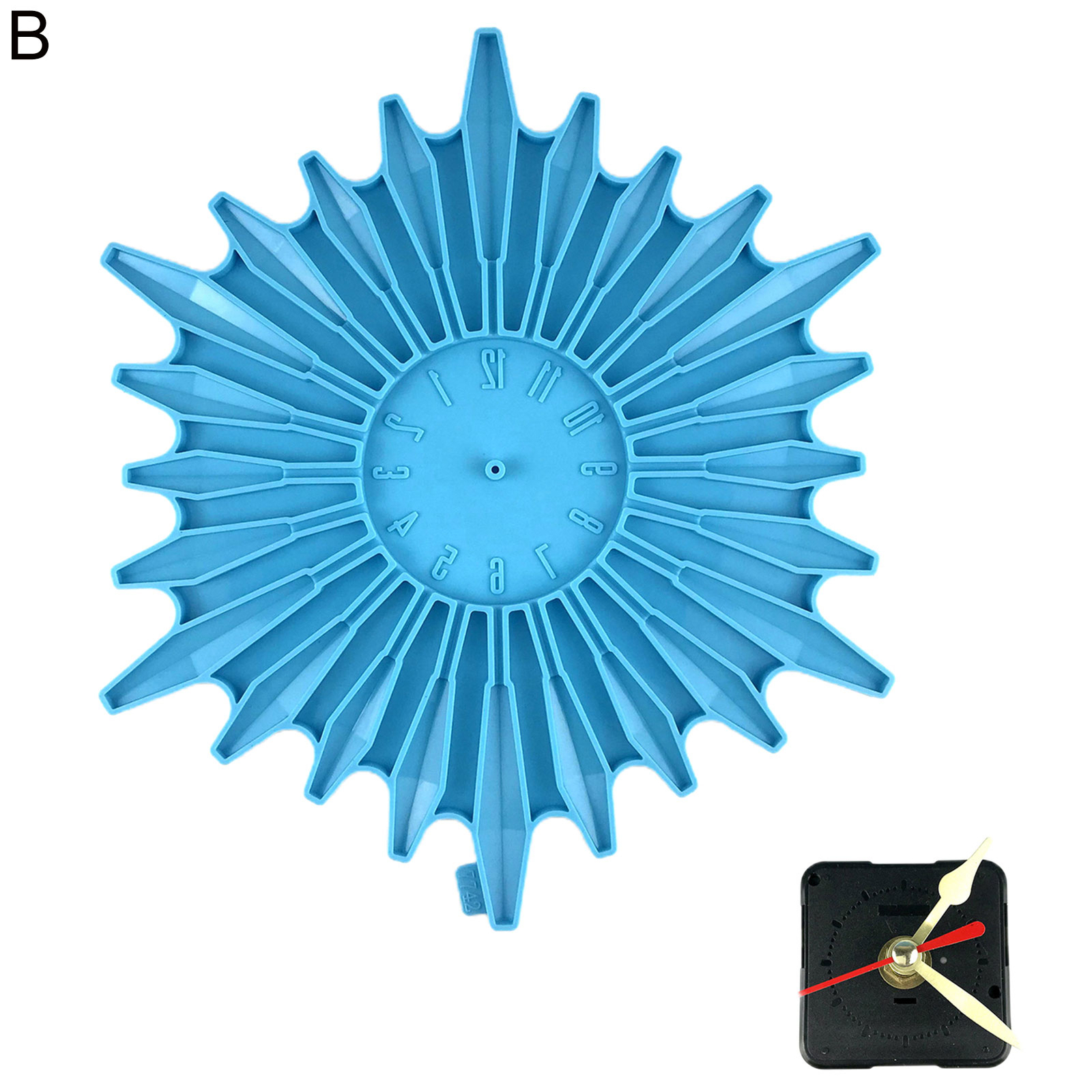 Wall Clock Mould Irregular Diy Craft Simple Cleaning Wall Pendant Mold