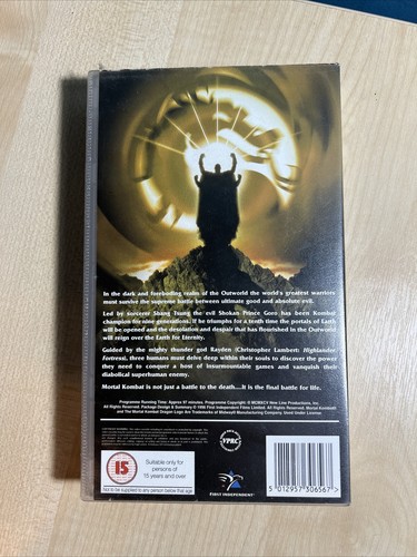 Mortal Kombat Movie (First Independent) VHS Video - Picture 3 of 3