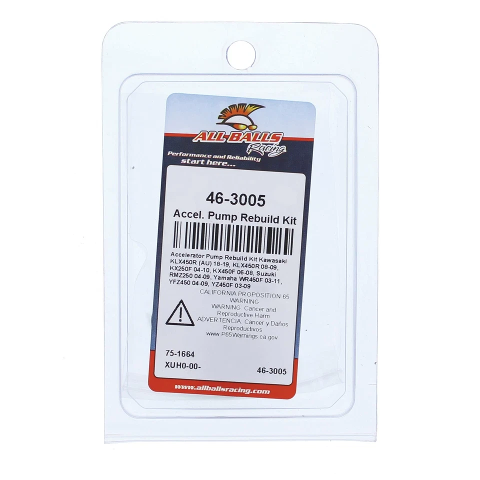 All Balls Accelerator Pump Rebuild Kit for Yamaha YZ450F 03-09, YFZ450 04-09 - Image 4 of 4