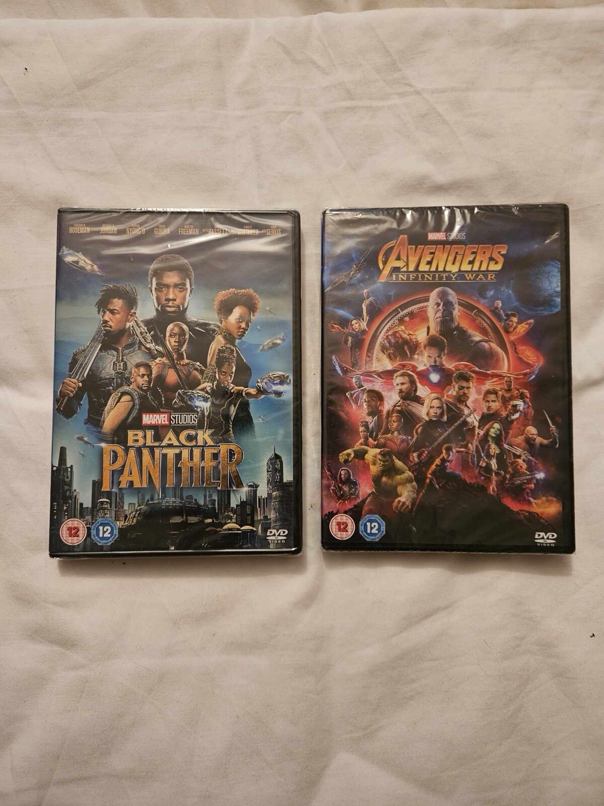 Avengers: Infinity War & Marvel Black Panther DVDs New Sealed