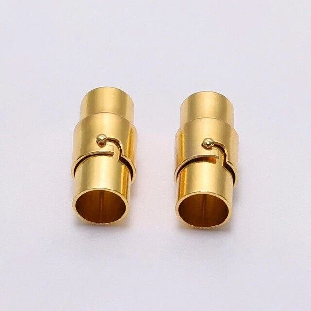 2Pc Stainless Steel Magnetic Clasp Leather Cord Bracelet Connector Clasps 3-10mm - Image 4 of 4