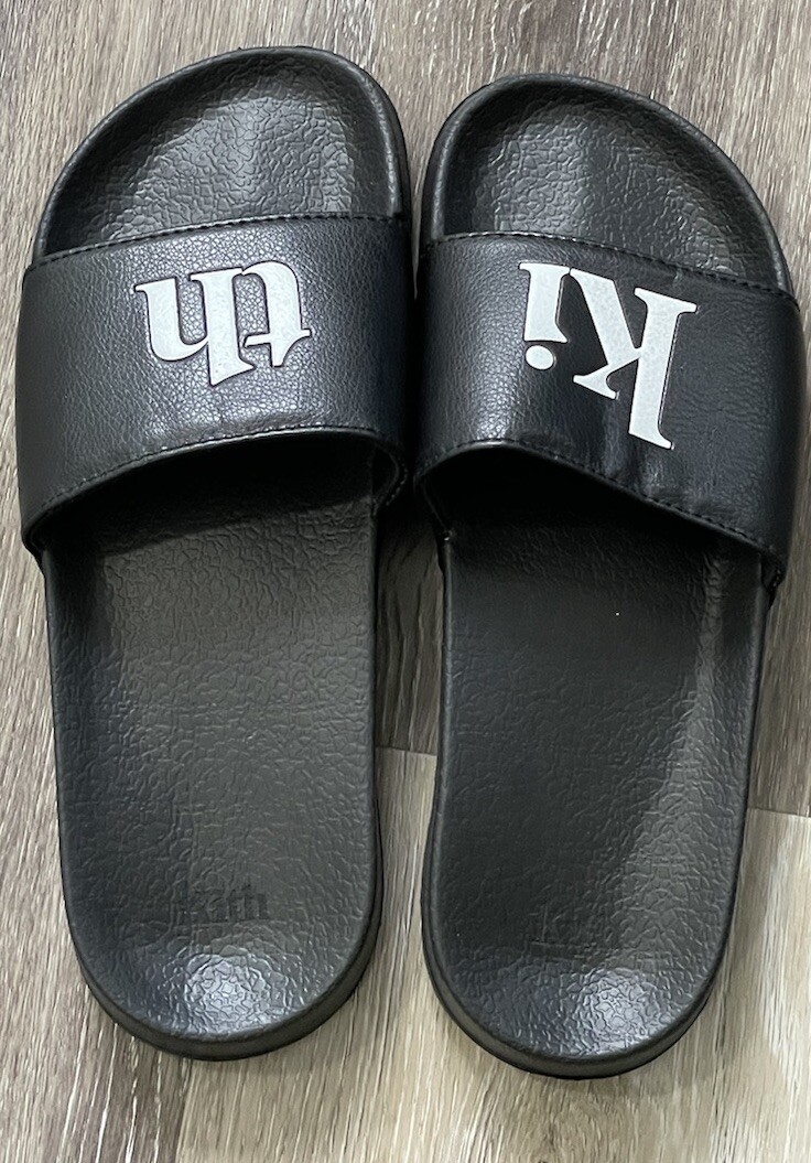Flip Flops Kith Mens Footwear Kith Summer Slides Black Size 41 US