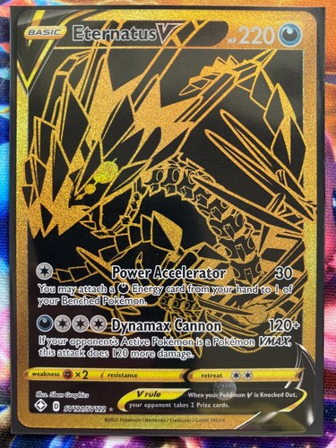 Pokemon Card ETERNATUS V ULTRA RARE GOLD SV121 SV122 SHINING FATES 