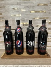 Unopened Vintage 1996 Grateful Dead UnWine 1st Edition Set of 4 Dead Red w/Tags