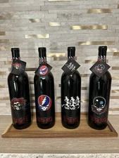 Unopened Vintage 1996 Grateful Dead UnWine 1st Edition Set of 4 Dead Red w/Tags