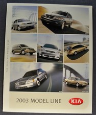 2003 Kia Catalog Brochure Sedona Optima Spect...