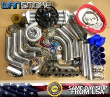 T76 Turbocharger T4 Turbo Kit 3" Vband for 7MGTE Supra IS300 GS300 SC300 SC400 L