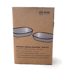 SureFeed Edelstahlschalen Set 2er Set für Mikrochip Futterautomat Edelstahl