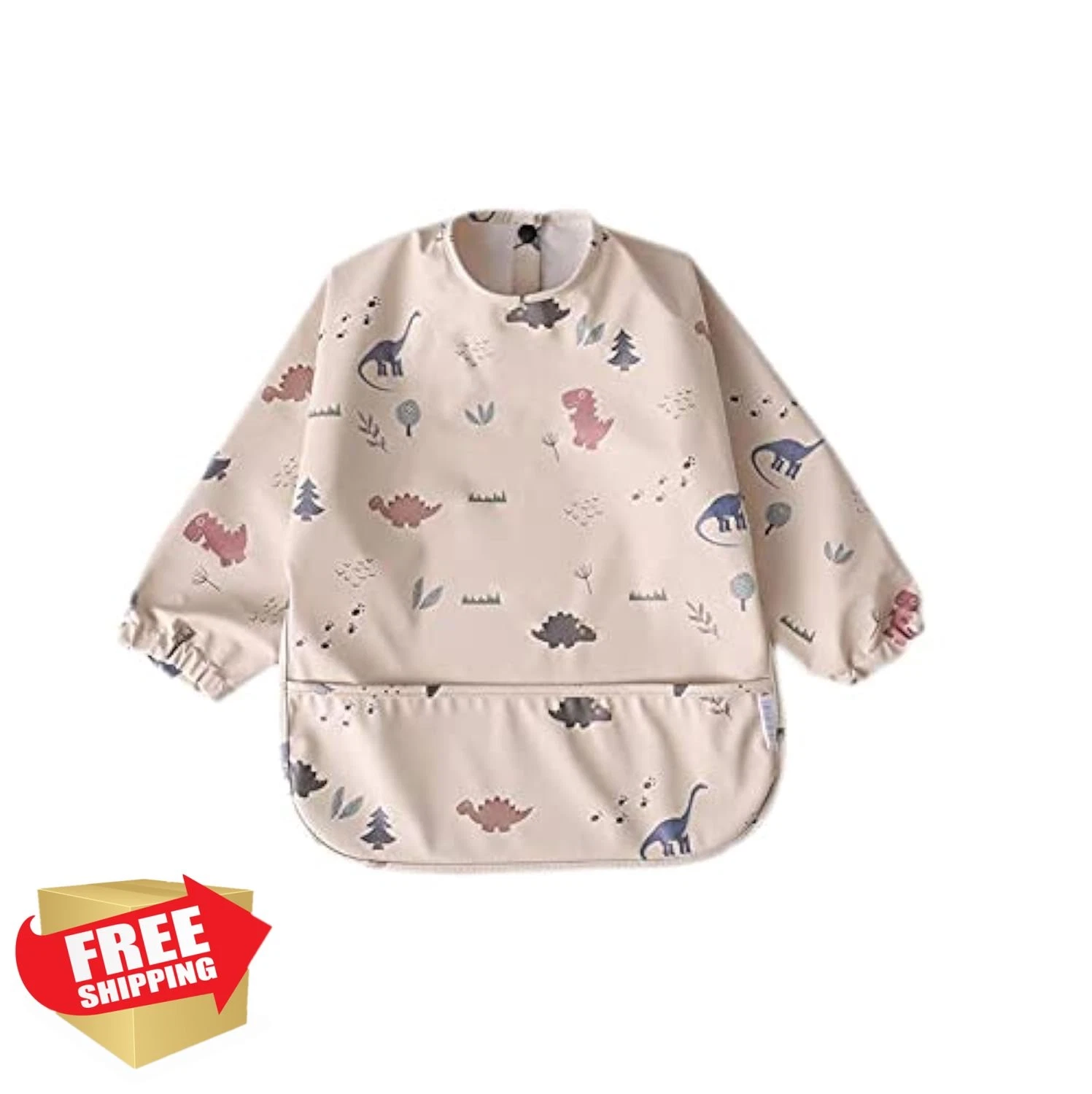 GZMM Waterproof Baby Bib Dino Sandy 6-12 Months
