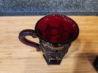 2-Avon Cape Cod Ruby Red Glass Footed Pedestal Coffee Mugs, 5"Hx3"D. — photo 4