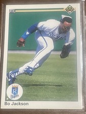 Upper Deck 1990 Bo Jackson #105 Kansas City Royals MLB Baseball Card Base Set