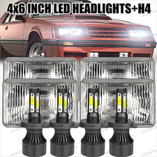 4pcs For Ford Mustang 1979-1986 4x6 Inch Led Headlights Low High Beam 4pcs For Ford Mustang 1979-1986 4x6 Inch Led Headlights Low High Beam