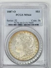 WOW!  1887-O  Morgan Silver Dollar, PCGS MS-64!