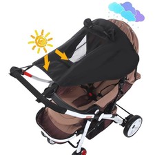 Baby Stroller Universal UPF 50 Sun Protector Shade Blackout Cover Pushchair ...
